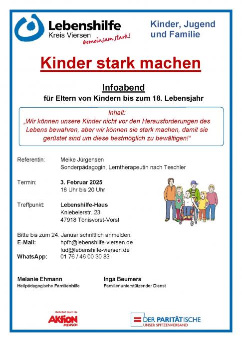 Infoabend - Kinder stark machen