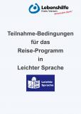 Teilnahmebedingungen der Reisen in Leichter Sprache