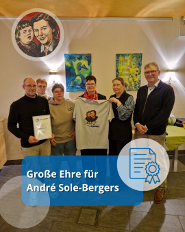 André Sole-Bergers vom Landesverband geehrt