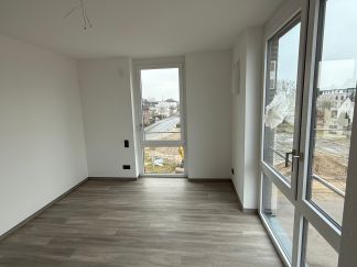 Der Einblick in eine Wohnung vor dem Erstbezug.